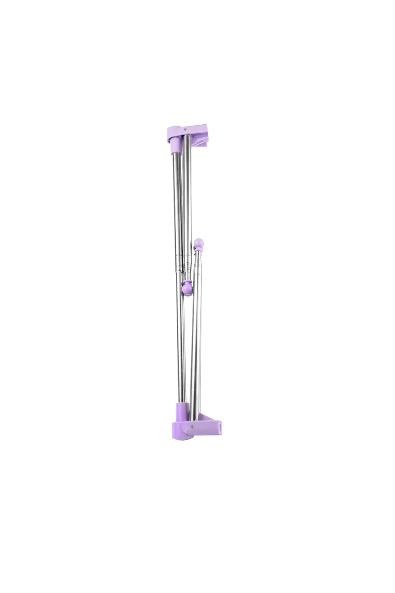 Portable Telescopic Folding Drying Rack Stainless Steel Telescopic Folding Hanger Household Bold Travel Clothes Bar