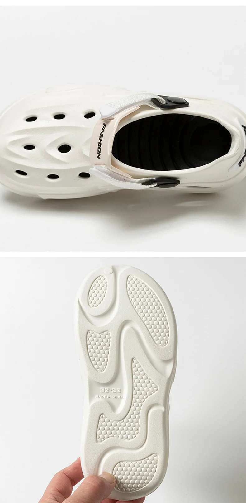 2025 Croc Shoes Men's Summer New Outerwear Non-Slip Soft Sole Baotou Men's Shoes Sports Coconut Sandals
