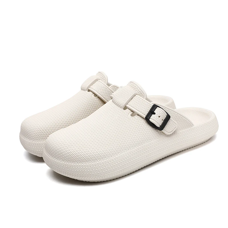 2025 Men's Closed-Toe Sandals Large Size Outdoor Non-Slip Thick-Soled Clogs Women's Half-Slip Couple's Same Style
