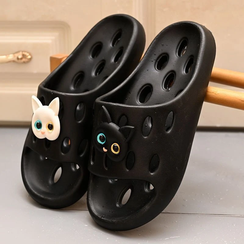 Bathroom Slippers Women's Bath Non-slip Summer 2025 New Leaky Hollow Quick-drying Indoor plus size Slippers for Men
