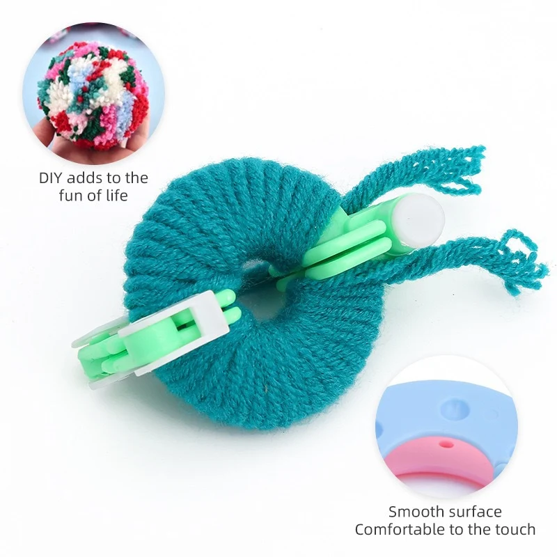 Ready-Made Wool Pom-Pom Maker Handmade Wool Ball Tool Accessories Household Color Knitting Machine