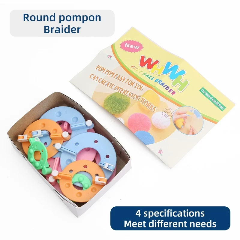 Ready-Made Wool Pom-Pom Maker Handmade Wool Ball Tool Accessories Household Color Knitting Machine