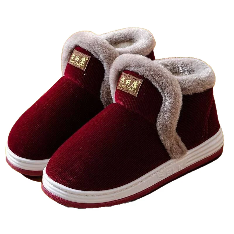 All-Inclusive Handmade Cotton Slippers for Women, Autumn and Winter Home Indoor Warm Dad Old Cotton Shoes Wholesale for Middle-Aged and Elderly Men