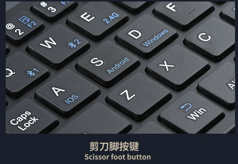 Wireless keyboard and mouse suit Bluetooth folding keyboard for mobile phone tablet laptop desktop computer built-in charging
