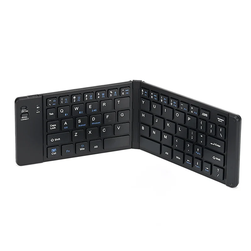 Wireless keyboard and mouse suit Bluetooth folding keyboard for mobile phone tablet laptop desktop computer built-in charging