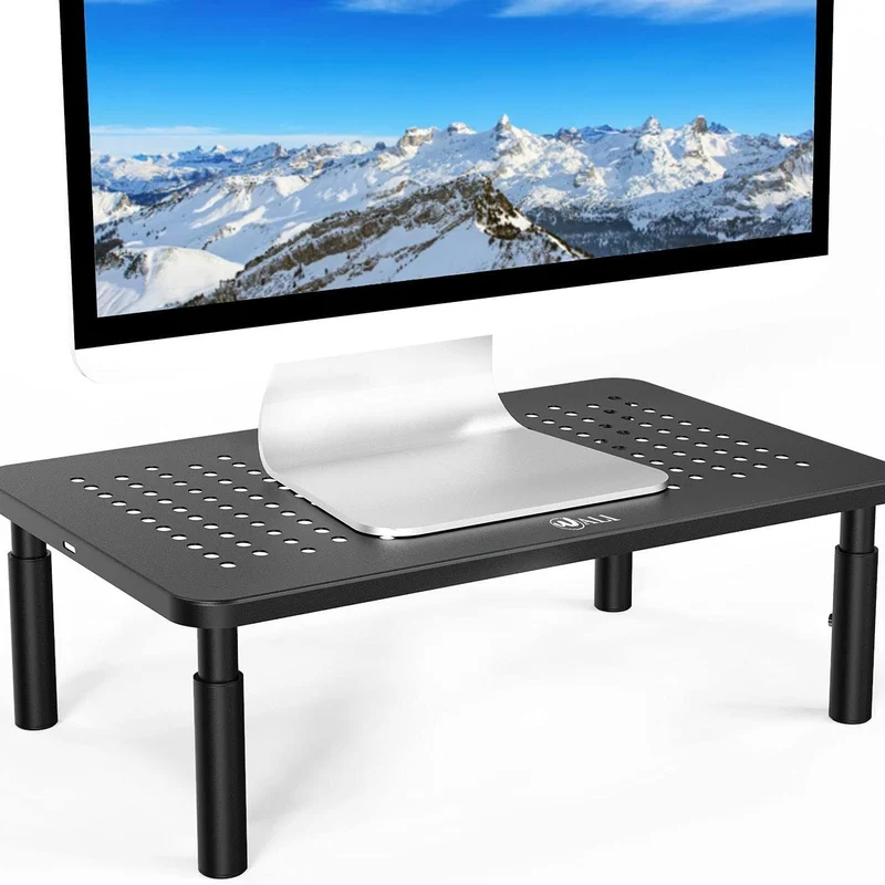 Cross-Border Monitor Computer Stand, Adjustable Height Laptop Desktop Base, Storage Rack, Height-Increasing Stand
