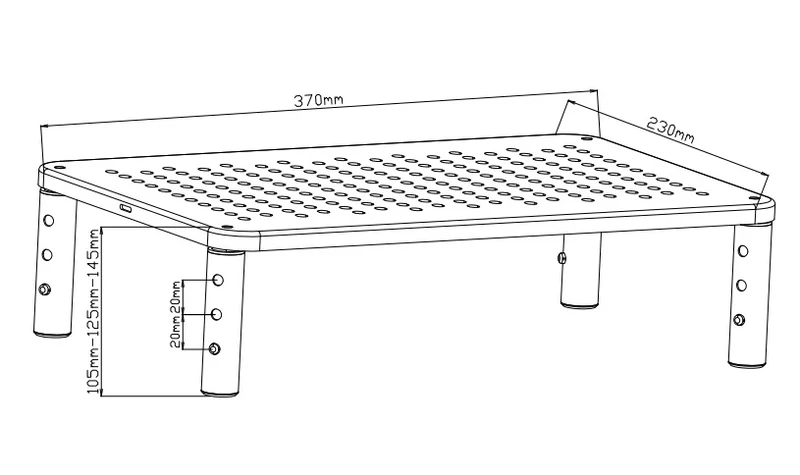 Cross-Border Monitor Computer Stand, Adjustable Height Laptop Desktop Base, Storage Rack, Height-Increasing Stand