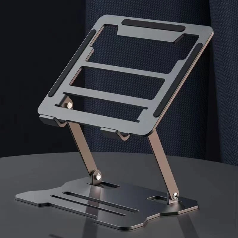 Metal Laptop Bracket Computer Bracket Steel Gold Lifting Portable Elevator Rack Base Folding Heat Rack