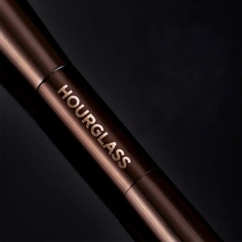 Makeup brush, powder brush, blush brush, loose powder brush, exquisite professional metal handle, double-head design, with box