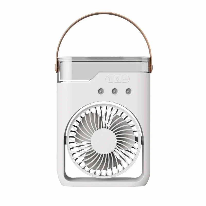 Camping Essential Oil Air Cooler Outdoor Portable Misting Fan with Interchangeable Fragrance Pads,Compact Desktop Cooling System