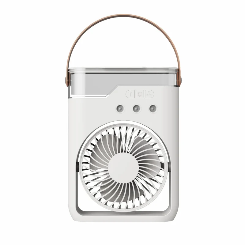 Camping Essential Oil Air Cooler Outdoor Portable Misting Fan with Interchangeable Fragrance Pads,Compact Desktop Cooling System