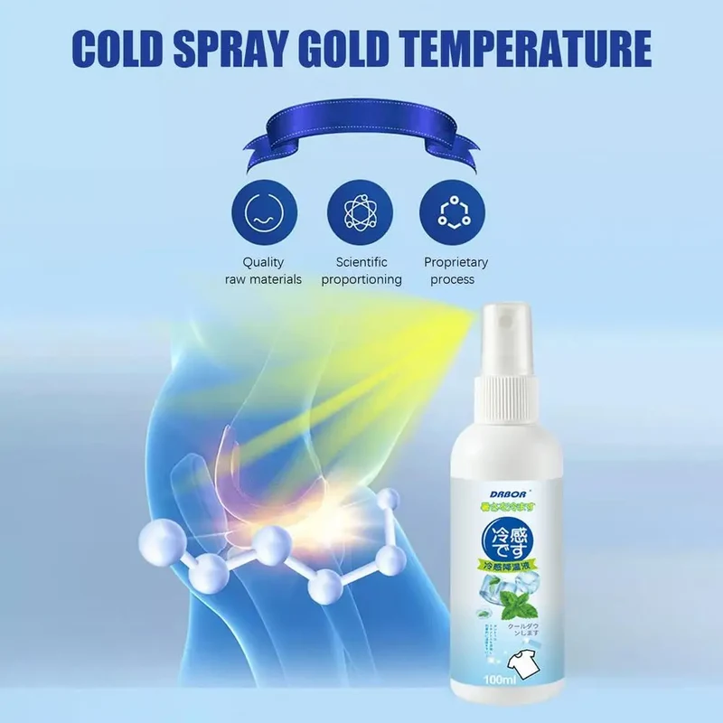 Cool Spray For Summer Household Instant Cooling Spray Natural Plant Extracts Cooling Artifact For Camping Outings Traveling