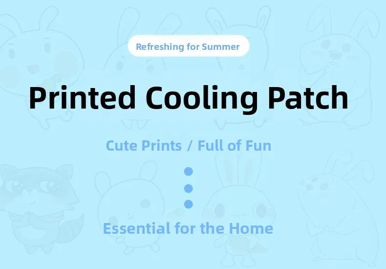 Cooling Gel Patches Summer Essential Refreshing Ice Pack Student Brain Boosting Cooling Patch Mobile Phone Cooling down