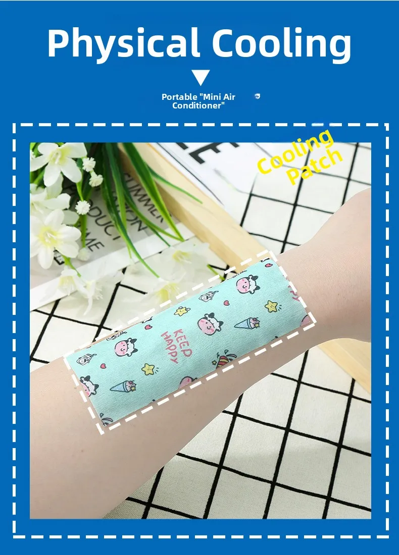 Cooling Gel Patches Summer Essential Refreshing Ice Pack Student Brain Boosting Cooling Patch Mobile Phone Cooling down