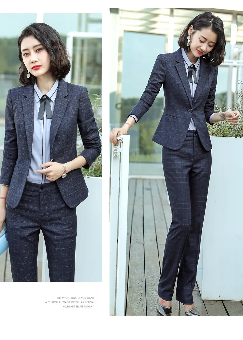 Professional Suit for Women 2024 New Plaid Formal Suit for Women, Small Suit, Fashionable Elegant, Business Elegant Suit for Women
