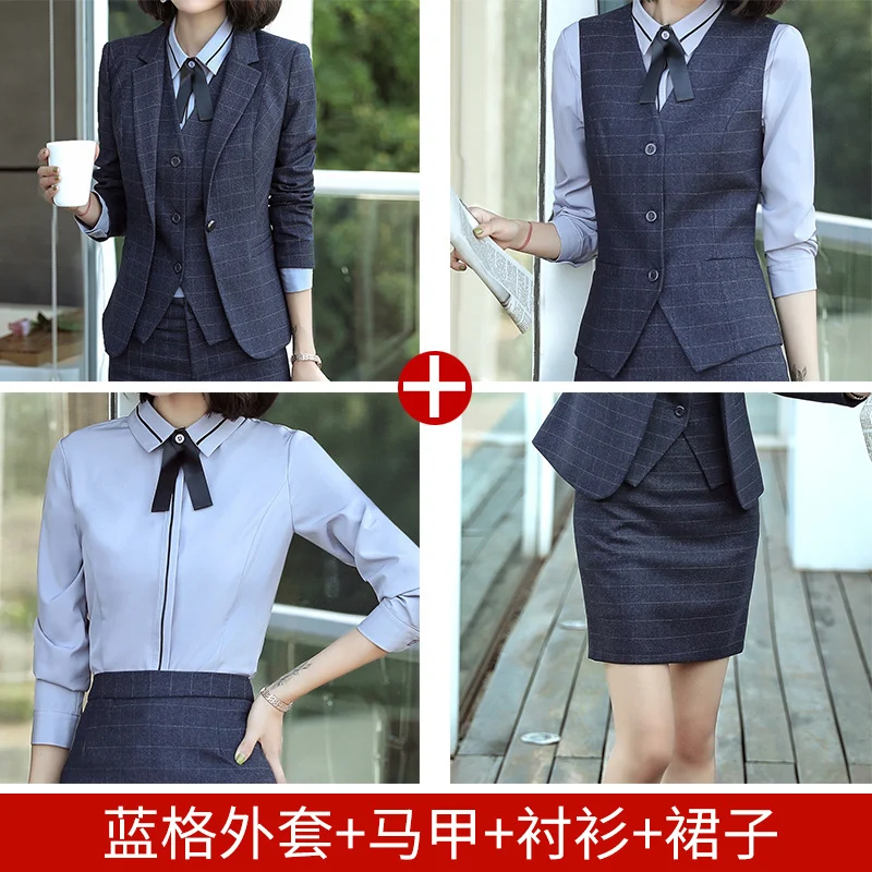 Professional Suit for Women 2024 New Plaid Formal Suit for Women, Small Suit, Fashionable Elegant, Business Elegant Suit for Women