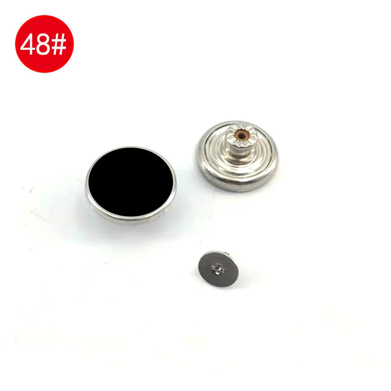Wholesale In-Stock Waist-Cinching Button-Free Detachable Jeans Buttons, Eco-Friendly Buttons, Screw Metal I-Shaped Buckles