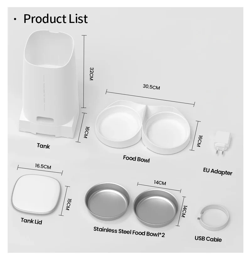 ROJECO Automatic Cat Feeder Pet Smart Cat Food Kibble Dispenser Remote Control Auto WiFi Double Feeder For Cats Dog Accessories
