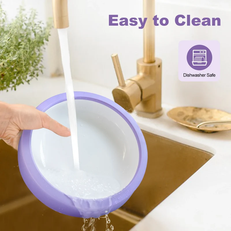 Pet Dog Slow Feeder Bowl Fun Non Slip Anti-Gulping Slower Food Feeding Dishes Eco Dog Bowl for Large Medium Small Dogs Puppy