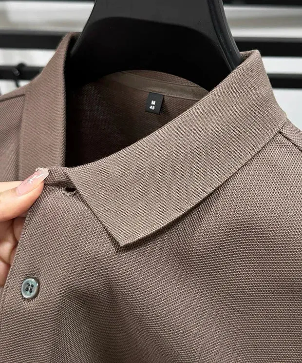 100% pure cotton high-end brand men's short sleeve polo shirt 2026 summer luxury fashion pony embroidery golf top casual T-shirt