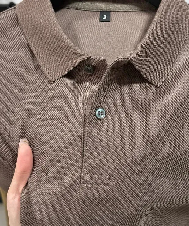 100% pure cotton high-end brand men's short sleeve polo shirt 2026 summer luxury fashion pony embroidery golf top casual T-shirt