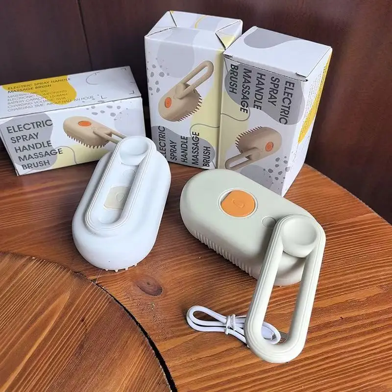 Steam Brush Cat Brush Cats Vaporizer Pet Hair Brush Remover Pets Cleaning Steamy Spray Massage Comb 3in1 Grooming Supplies
