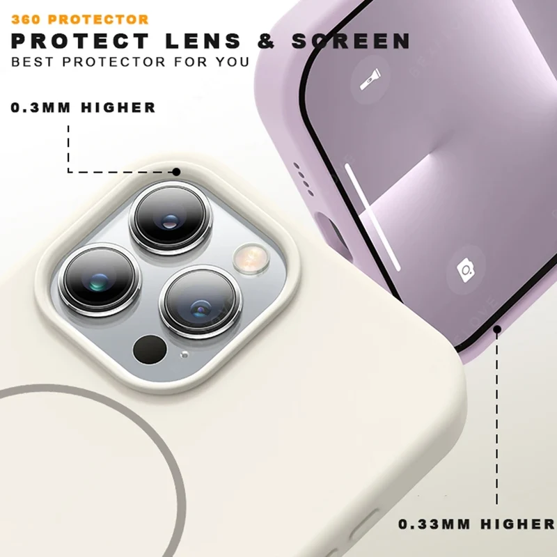 Magnetic Phone Case For iPhone 15 14 16 Plus 11 12 13 16 Pro Max Silicone Official Lanyard Magsafe Strap Protector Soft Cover