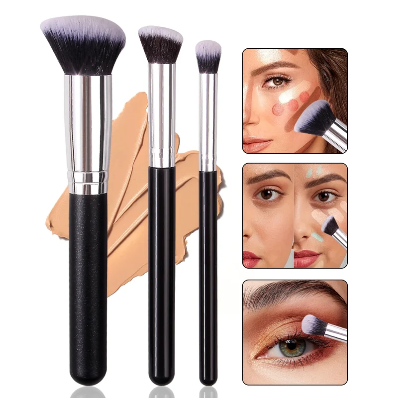 Foundation Concealer Brush, Premium Contour Blusher Brushes, Flawless Under Eye Dense Face Makeup Brush For Blending