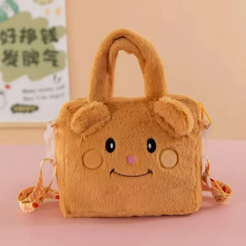Anime Sanrio Kuromi Capybara Handbag My Melody Cinnamoroll Plush Cosmetic Bag Hello Kitty Travel Storage Bag Women Toy Gifts