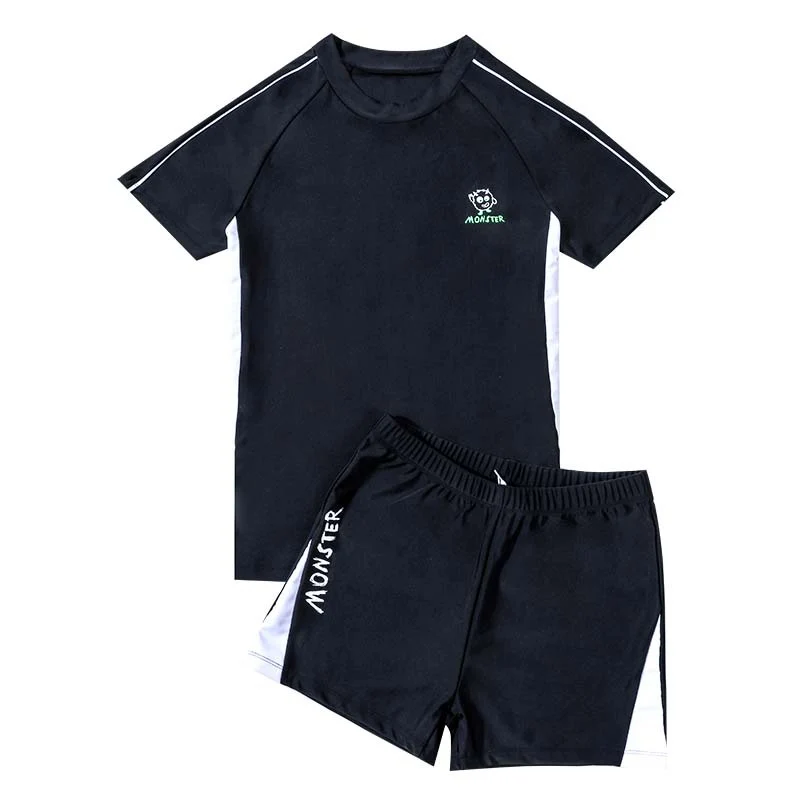 Cross-border Swimwear Children's Swimwear Foreign Trade Big Boys Split Swimwear Plus Fat Loose Quick-drying Fat Children