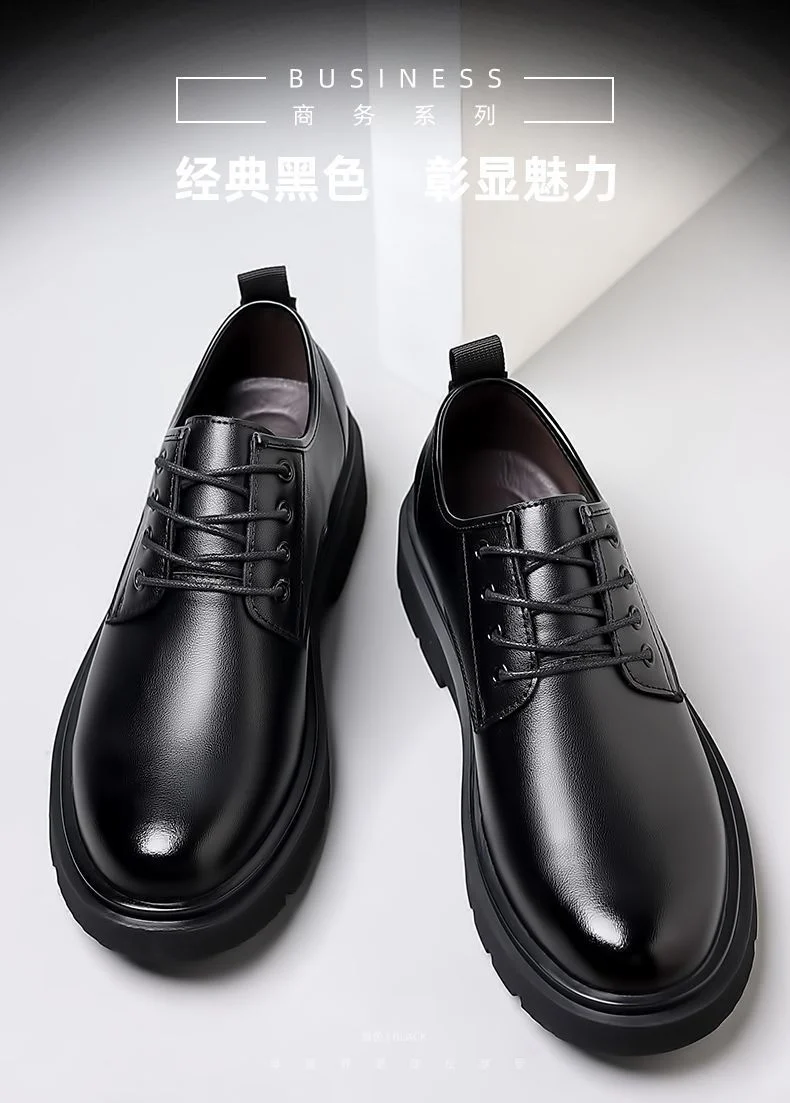 [100% full cowhide] special clearance processing leather shoes men's shoes genuine leather soft bottom non-slip business casual shoes