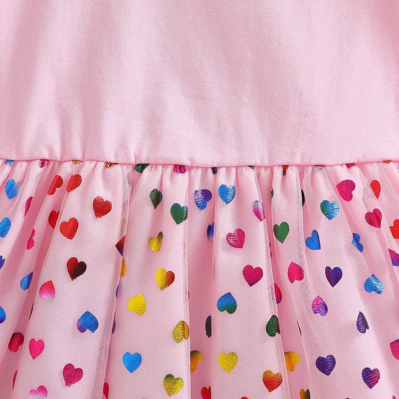 New Girls Dress Summer Short-Sleeved Princess Dress Children's Clothing Children's Gauze Skirt Girl Skirt Hunter Witch Group