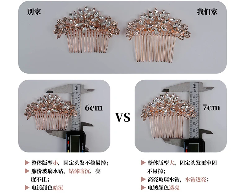European and American All-match Bride Wedding Hair Accessories Light Luxury Full Diamond Birthday Party Crown Baroque Vintage Rhinestone Crown