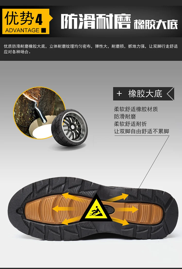 Popular men's cotton shoes genuine leather cotton boots pilot quick-heating shoes fleece-lined warm cotton leather shoes wool warm snow boots