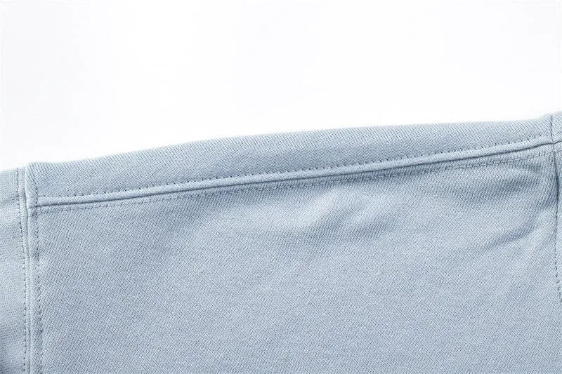 Hooded Sweater | Non-Deformable Pure Cotton Sweater Xinjiang Cotton Shoulder Pullover Autumn and Winter Solid Color ins Street Tide Hoodie
