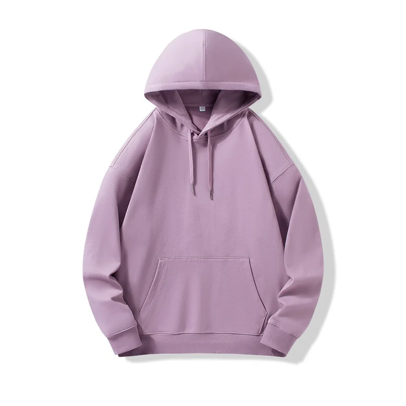 Hooded Sweater | Non-Deformable Pure Cotton Sweater Xinjiang Cotton Shoulder Pullover Autumn and Winter Solid Color ins Street Tide Hoodie