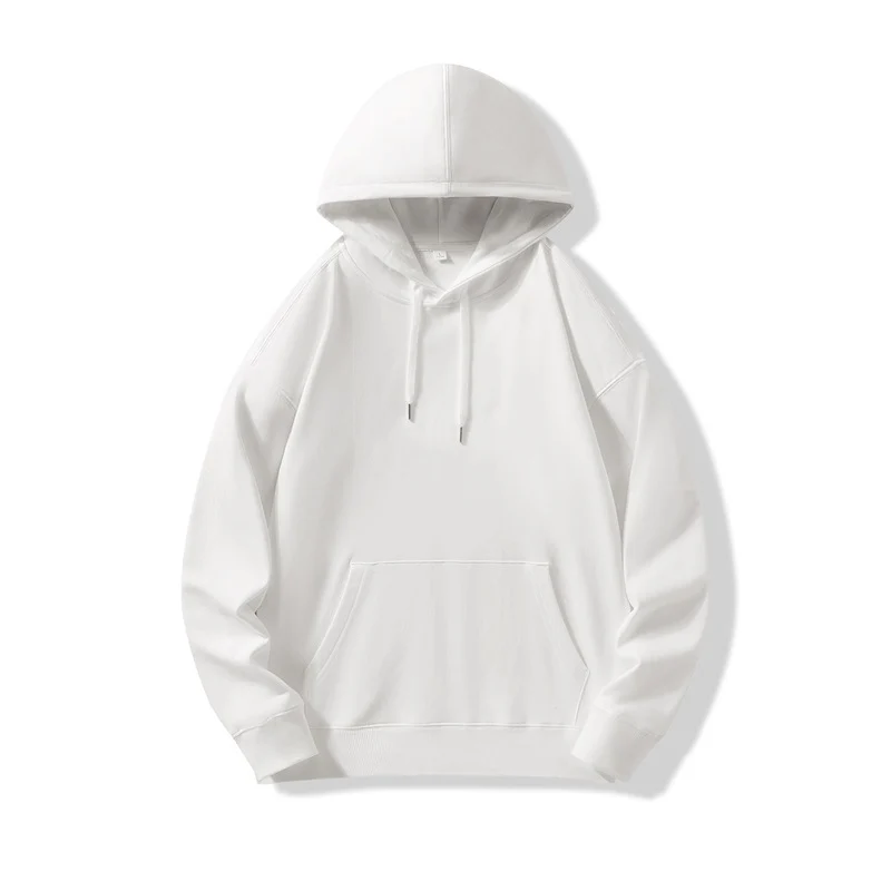 Hooded Sweater | Non-Deformable Pure Cotton Sweater Xinjiang Cotton Shoulder Pullover Autumn and Winter Solid Color ins Street Tide Hoodie
