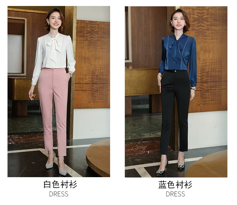 2023 autumn and winter professional style suit female manager professional attire temperament goddess fan sense suit suit pink small suit