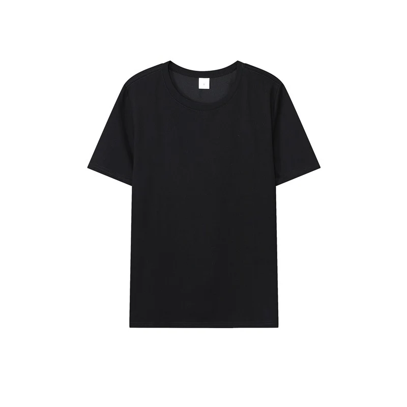 Loose-Fitting | 50-Count Double Yarn T-Shirt Ice Silk Cotton Round Neck Short-Sleeve T-Shirt Moisture-Wicking Business Casual Half-Sleeve for Men