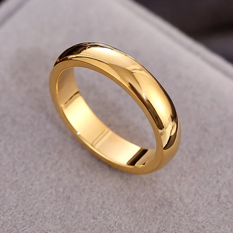 Wish Elegant Korean Style Simple Titanium Steel Ring Women's Diamond Stainless Steel Ring Couple's Fashion Internet Celebrity Ring