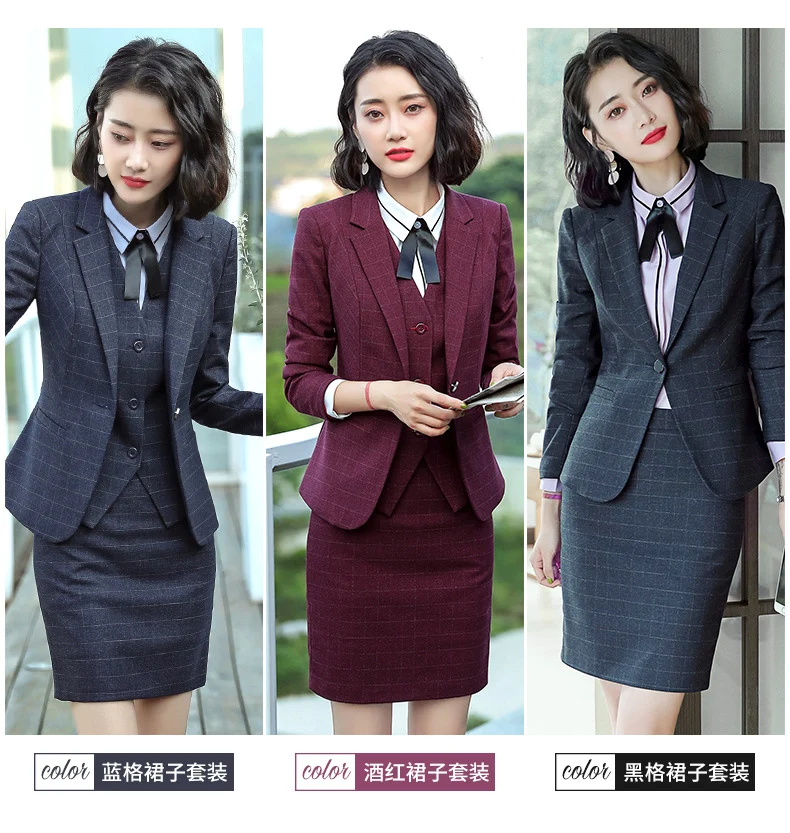 Professional Suit for Women 2024 New Plaid Formal Suit for Women, Small Suit, Fashionable Elegant, Business Elegant Suit for Women