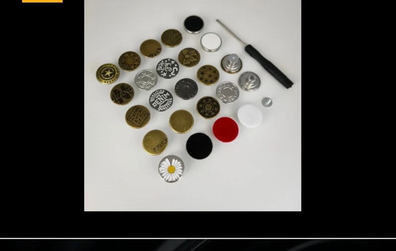 Wholesale In-Stock Waist-Cinching Button-Free Detachable Jeans Buttons, Eco-Friendly Buttons, Screw Metal I-Shaped Buckles
