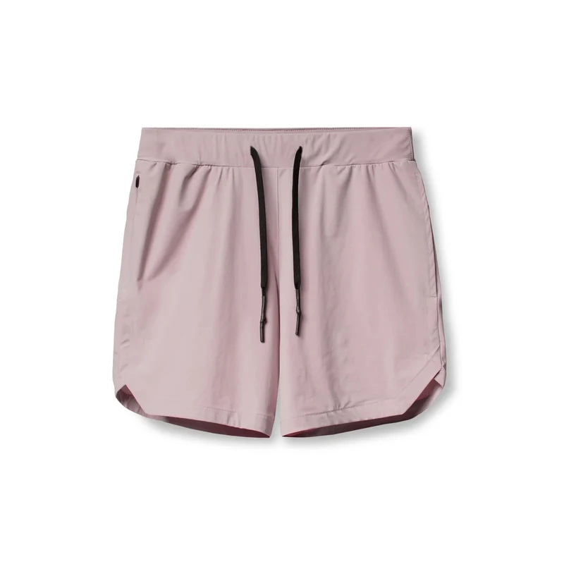 Crazy muscle men's shorts single layer woven quick-drying solid color running fitness sports casual American fifth pants