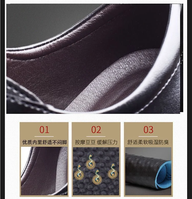 [100 full cowhide] leather shoes men's business formal men's leather shoes casual slip-proof soft bottom men's shoes for work