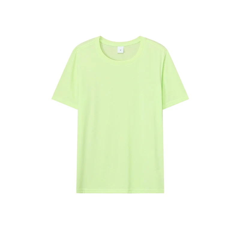 Loose-Fitting | 50-Count Double Yarn T-Shirt Ice Silk Cotton Round Neck Short-Sleeve T-Shirt Moisture-Wicking Business Casual Half-Sleeve for Men