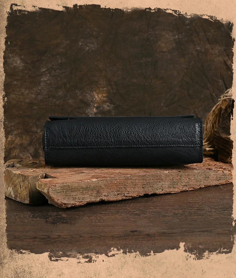 Ancient Trendy Guest Genuine Leather Men's Bag Single Shoulder Crossbody Bag Handmade Cowhide Backpack Simple Small Bag Crazy Horse Leather Men's Bag