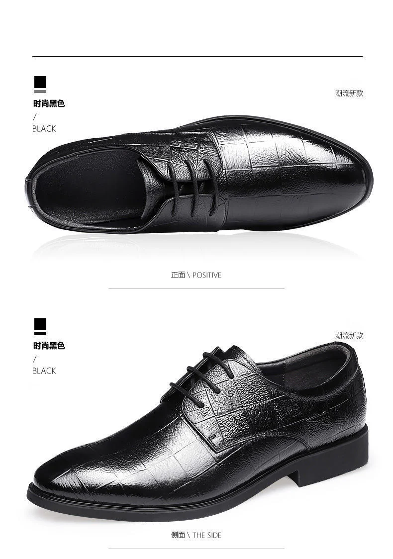 Ba Totem Summer Men's Shoes Genuine Leather Hollow Breathable Leather Shoes Men's Shoes Men's Korean Fashionable Business Dress Shoes Men's