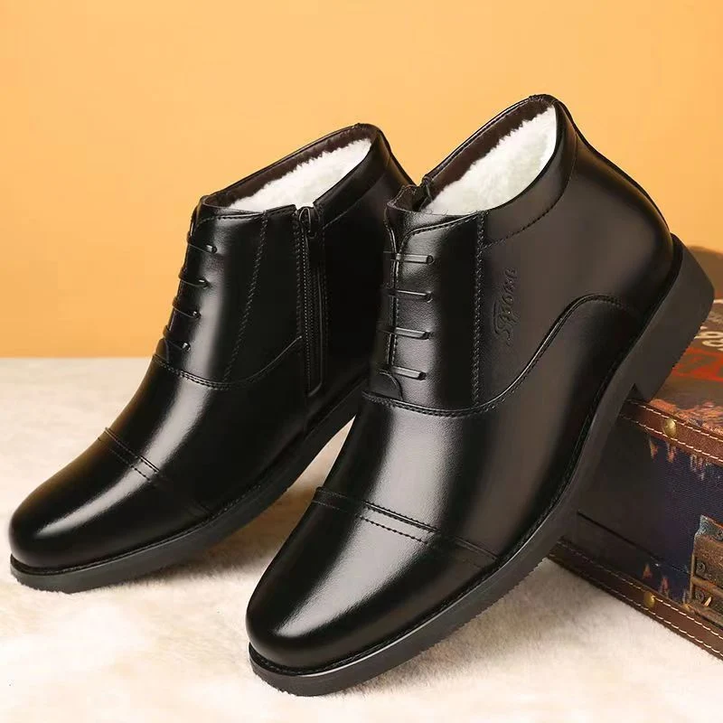 Special clearance men's cotton shoes men's thick cotton shoes anti-freezing warm casual middle-aged and elderly two cotton shoes special clearance