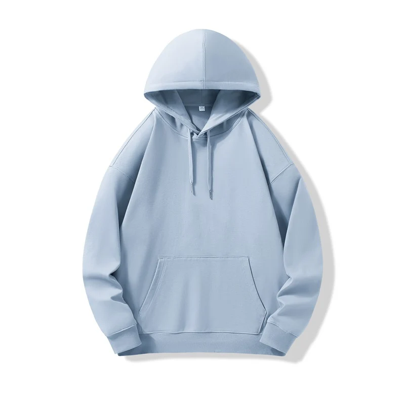 Hooded Sweater | Non-Deformable Pure Cotton Sweater Xinjiang Cotton Shoulder Pullover Autumn and Winter Solid Color ins Street Tide Hoodie