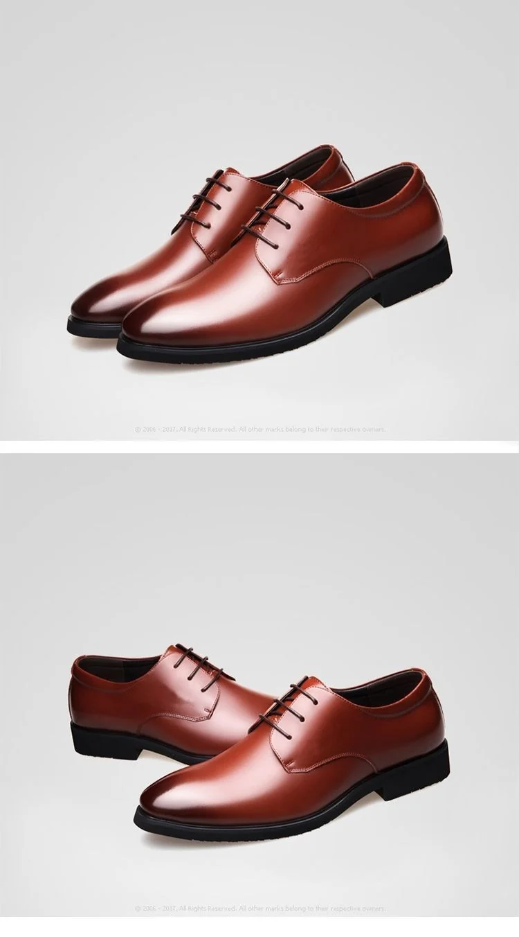 [100% cowhide] 2023 new autumn genuine leather shoes men's non-slip breathable business work shoes dad shoes